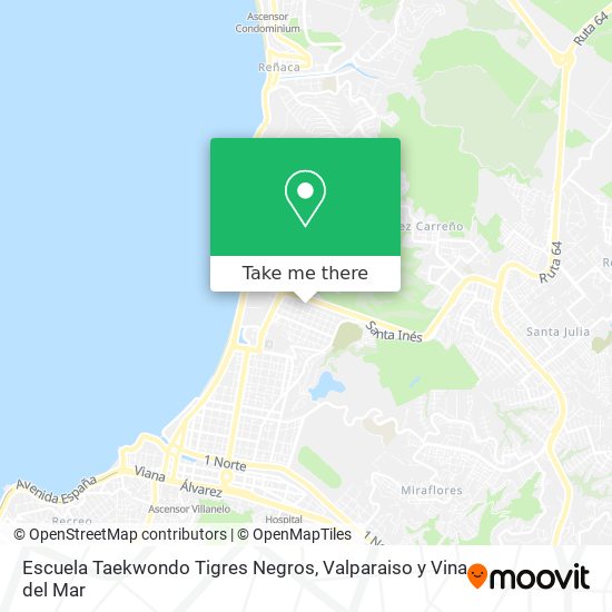 Escuela Taekwondo Tigres Negros map
