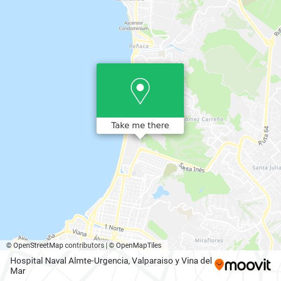 Mapa de Hospital Naval Almte-Urgencia