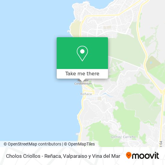 Cholos Criollos - Reñaca map