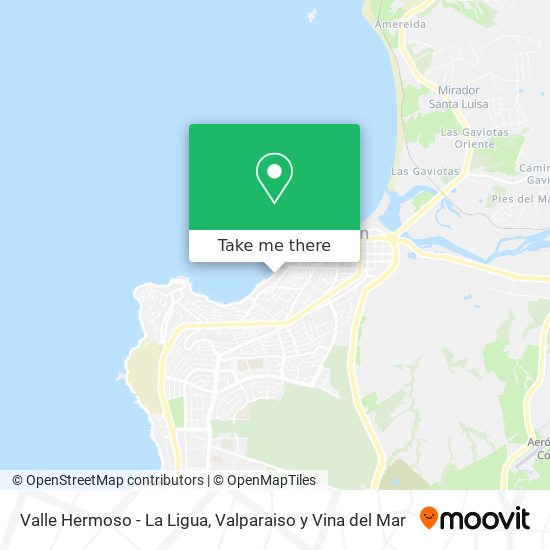 Valle Hermoso - La Ligua map