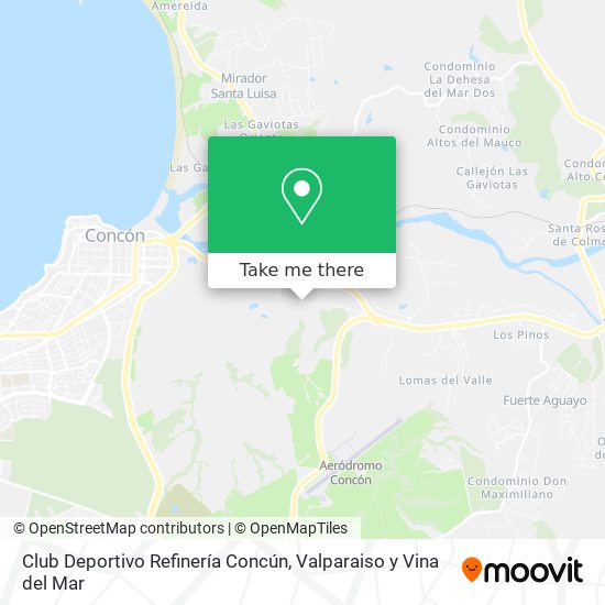 Mapa de Club Deportivo Refinería Concún