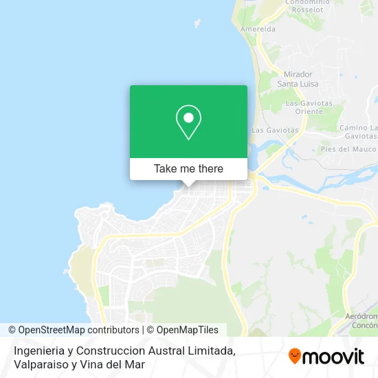 Mapa de Ingenieria y Construccion Austral Limitada
