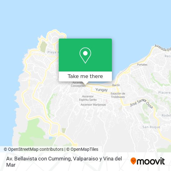 Av. Bellavista con Cumming map
