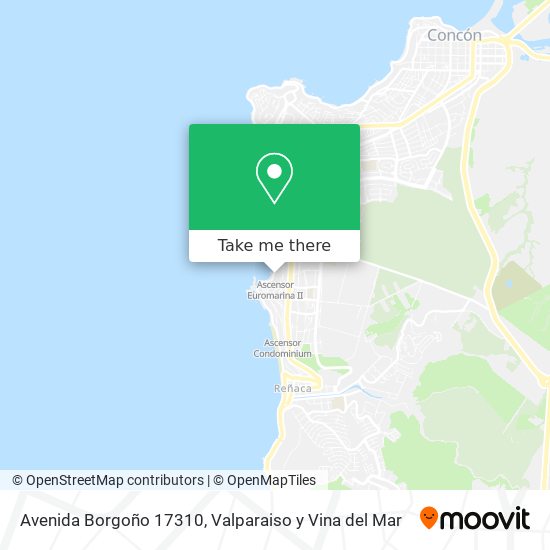 Avenida Borgoño 17310 map