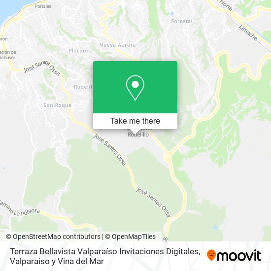 Terraza Bellavista Valparaíso Invitaciones Digitales map