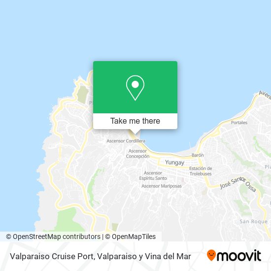 Valparaiso Cruise Port map