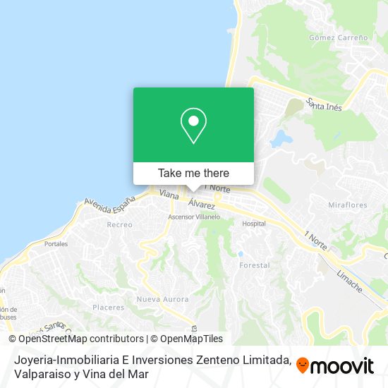 Joyeria-Inmobiliaria E Inversiones Zenteno Limitada map