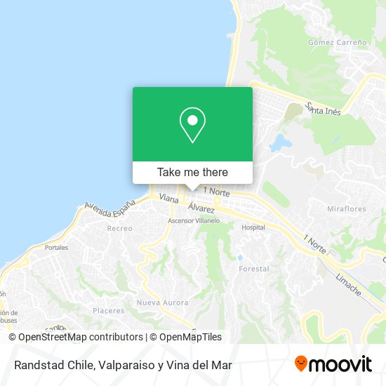 Mapa de Randstad Chile
