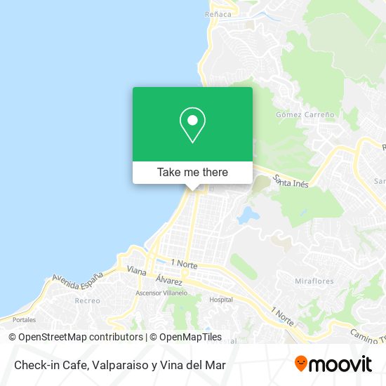 Mapa de Check-in Cafe