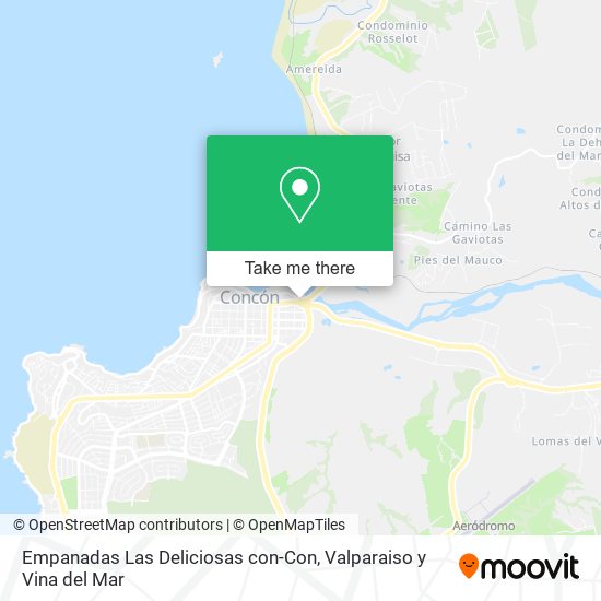 Mapa de Empanadas Las Deliciosas con-Con