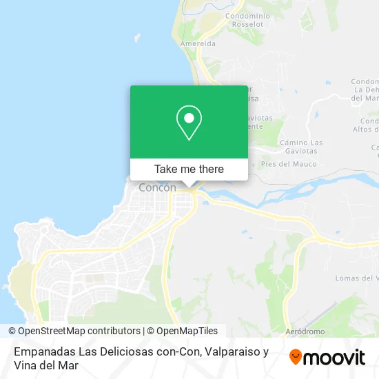 Empanadas Las Deliciosas con-Con map