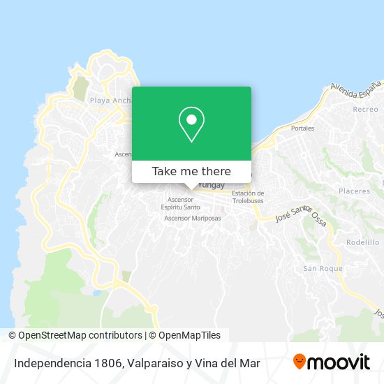 Independencia 1806 map