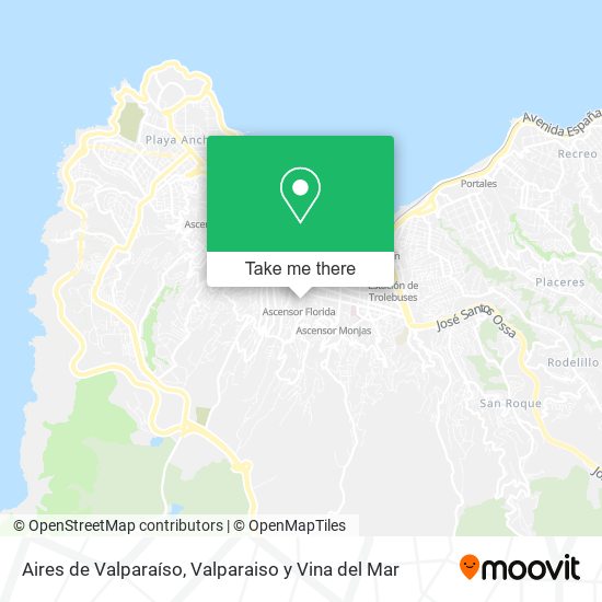 Aires de Valparaíso map