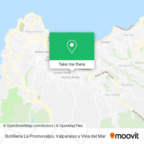 Mapa de Botilleria La Promovalpo