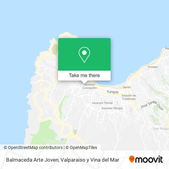 Mapa de Balmaceda Arte Joven