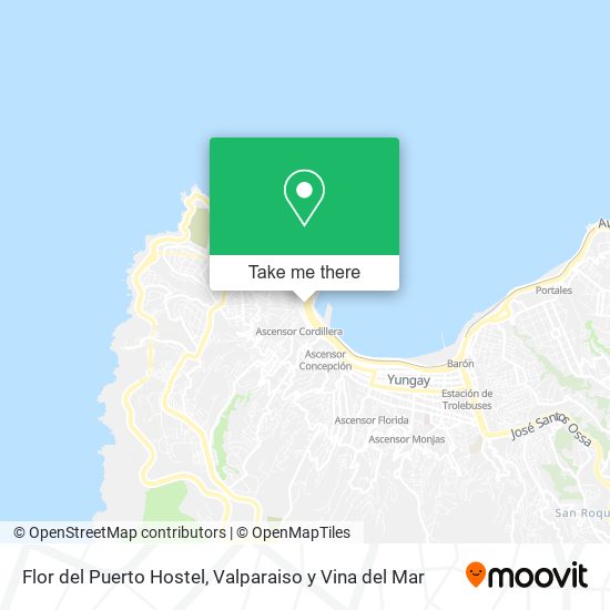 Flor del Puerto Hostel map