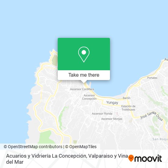 Mapa de Acuarios y Vidriería La Concepción