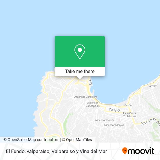 Mapa de El Fundo, valparaíso