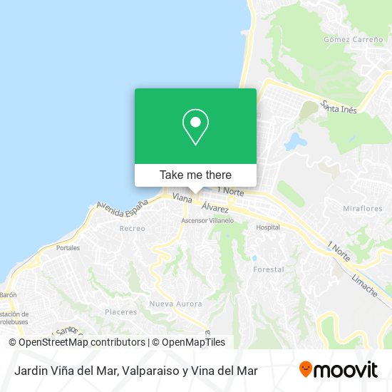 Mapa de Jardin Viña del Mar