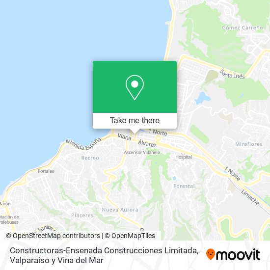 Mapa de Constructoras-Ensenada Construcciones Limitada