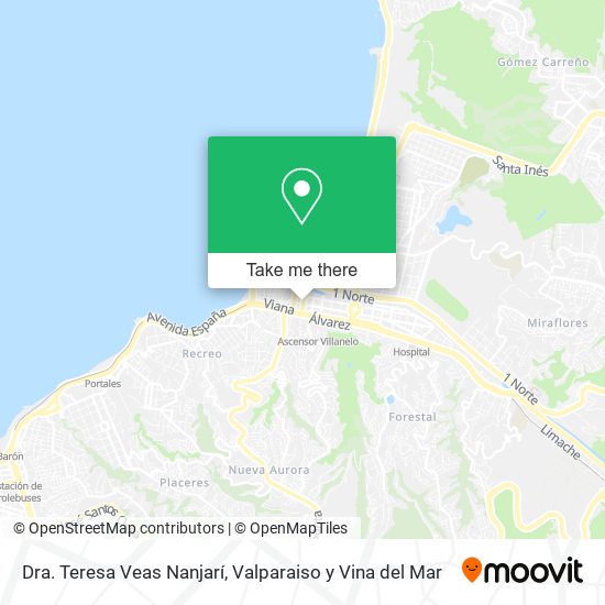 Mapa de Dra. Teresa Veas Nanjarí