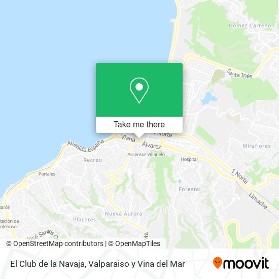 El Club de la Navaja map