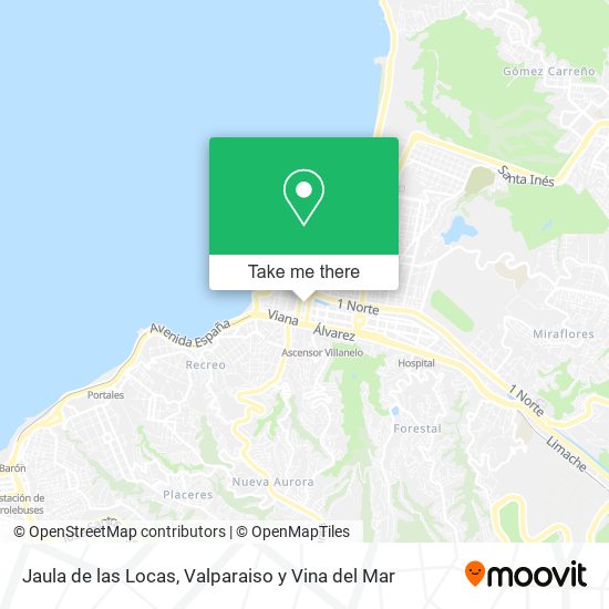 Jaula de las Locas map