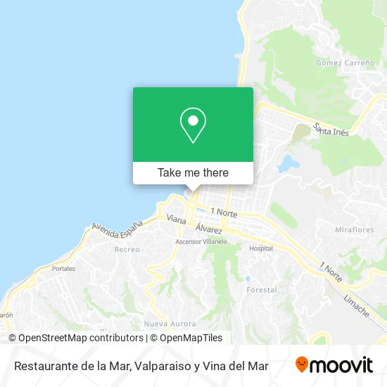 Mapa de Restaurante de la Mar