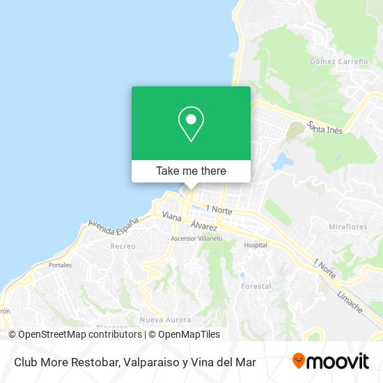 Mapa de Club More Restobar