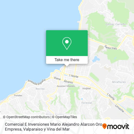 Mapa de Comercial E Inversiones Mario Alejandro Alarcon Oro Empresa