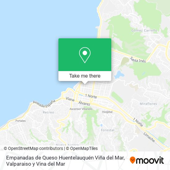 Empanadas de Queso Huentelauquén Viña del Mar map