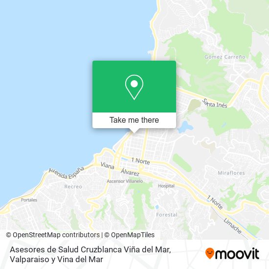 Asesores de Salud Cruzblanca Viña del Mar map