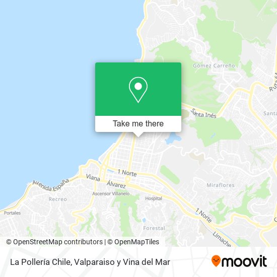 La Pollería Chile map