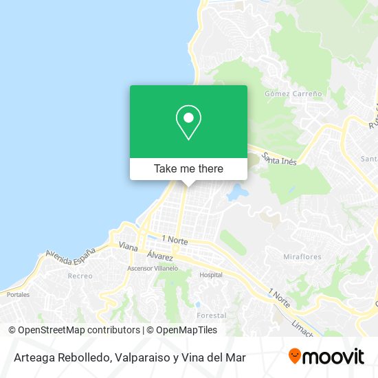 Arteaga Rebolledo map