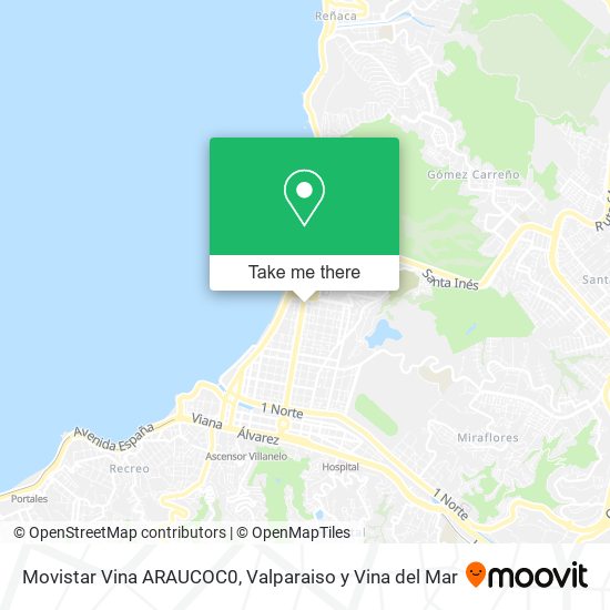 Movistar Vina ARAUCOC0 map