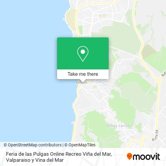 Feria de las Pulgas Online Recreo Viña del Mar map