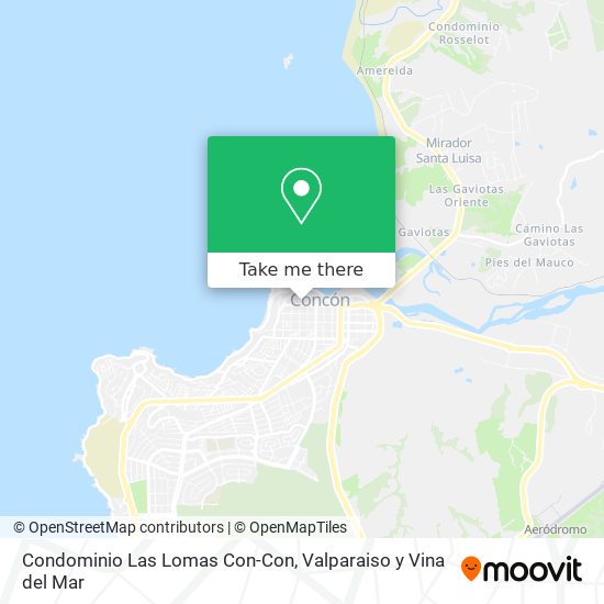 Condominio Las Lomas Con-Con map