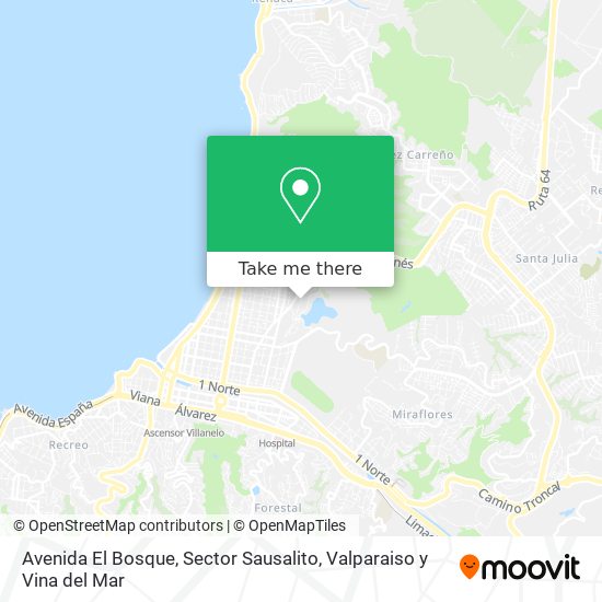Avenida El Bosque, Sector Sausalito map