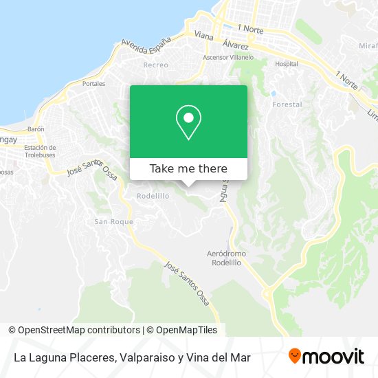 La Laguna Placeres map