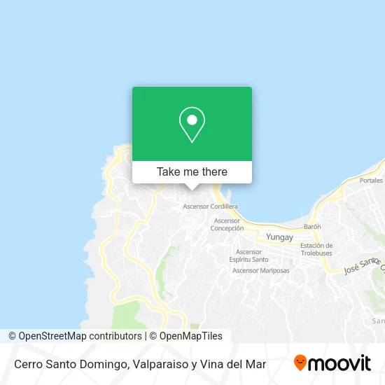 Cerro Santo Domingo map