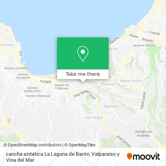 Mapa de cancha sintética La Laguna de Barón