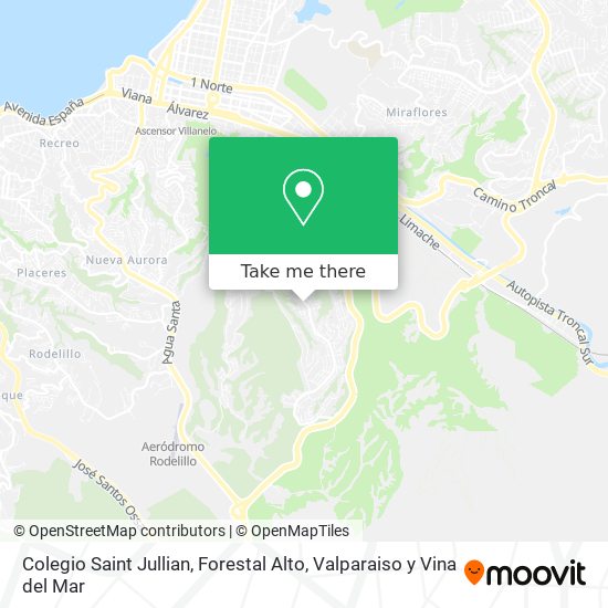 Colegio Saint Jullian, Forestal Alto map