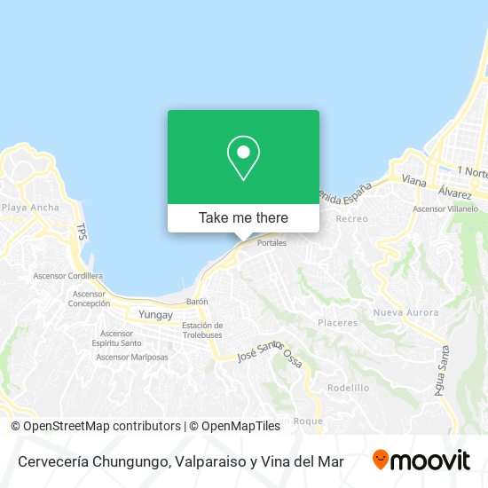 Cervecería Chungungo map