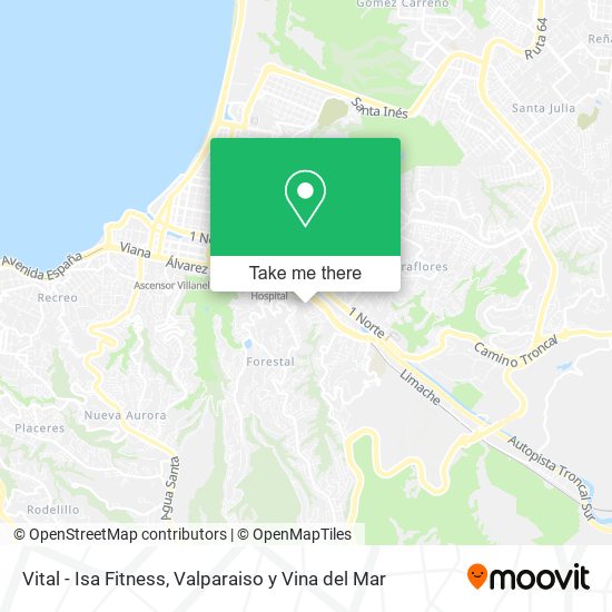 Vital - Isa Fitness map