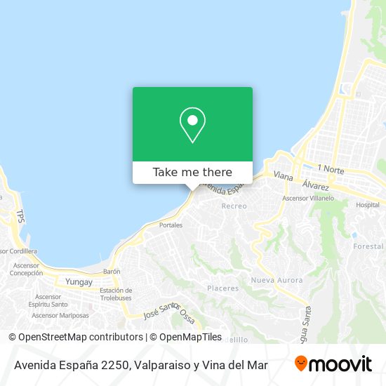 Avenida España 2250 map