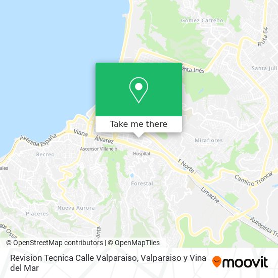 Revision Tecnica Calle Valparaiso map
