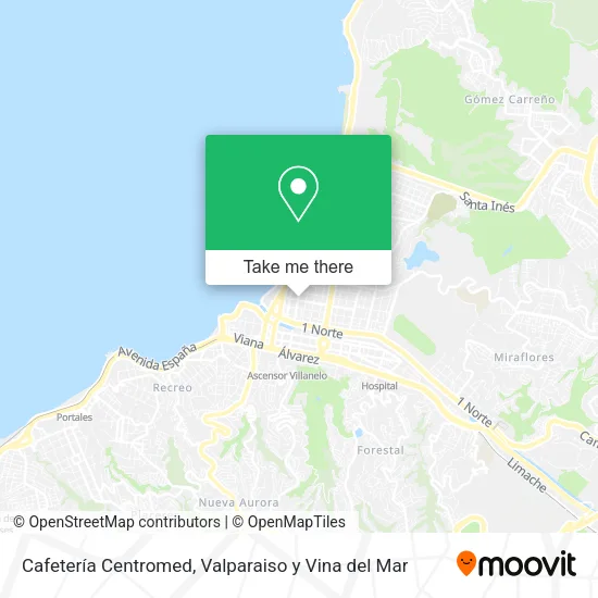 Mapa de Cafetería Centromed