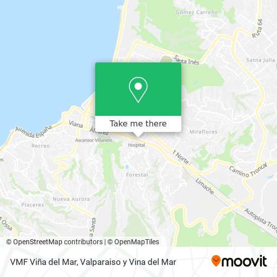 VMF Viña del Mar map