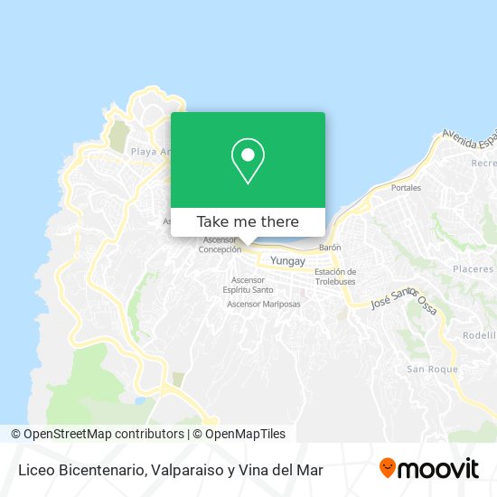 Mapa de Liceo Bicentenario