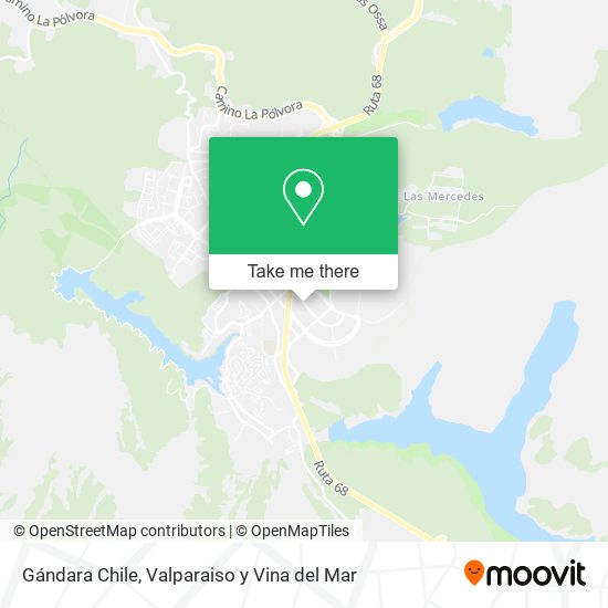 Gándara Chile map